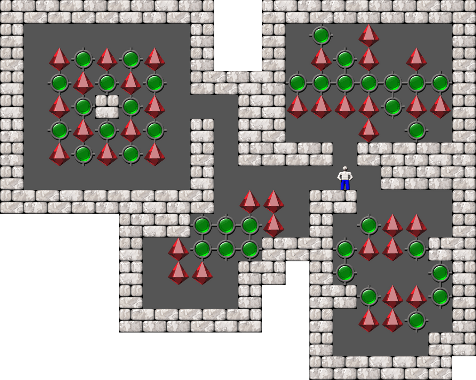 Sokoban Green Machine! level 19